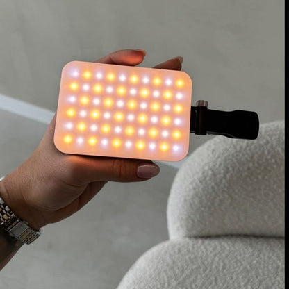Rechargeable Selfie Light Clip-On LED Fill Light for iPhone, Android & Video Calls